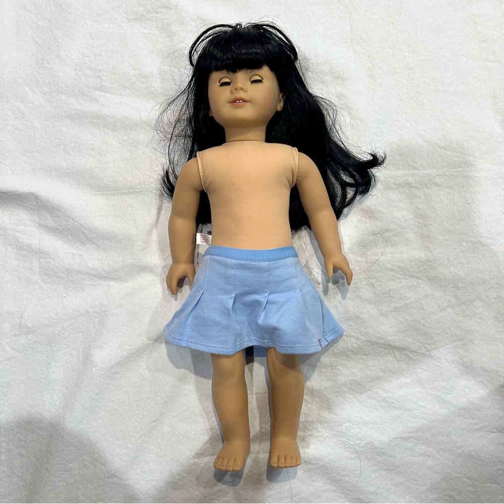 American Girl Doll 18” - collectible. 2008. Black hair. Almond eyes.